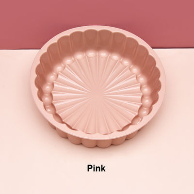 다색 해바라기 실리콘 케이크 몰드 재사용 가능 19.5x6.1cm