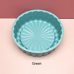 다색 해바라기 실리콘 케이크 몰드 재사용 가능 19.5x6.1cm