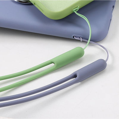 휴대용 빨 수 있는 실리콘 전화 결박, 길이 19cm 실리콘 휴대폰 방아끈