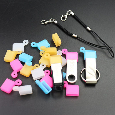 무취 내유성 실리콘 USB 포트 덮개, 휴대용 USB 실리콘 모자